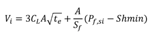 The following equation is an approximate mass balance equation on the fluid injected.